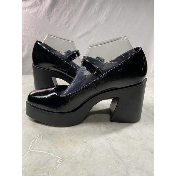 ASOS Design Platform Maryjane Women’s 9 Black Patent Leather - Picture 4 of 8